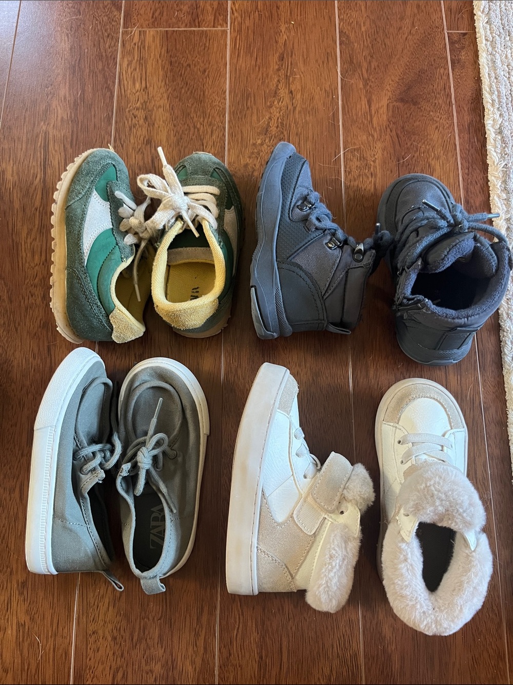 Zara lot of Kids Retro Runner Sneakers, boots and more as seen